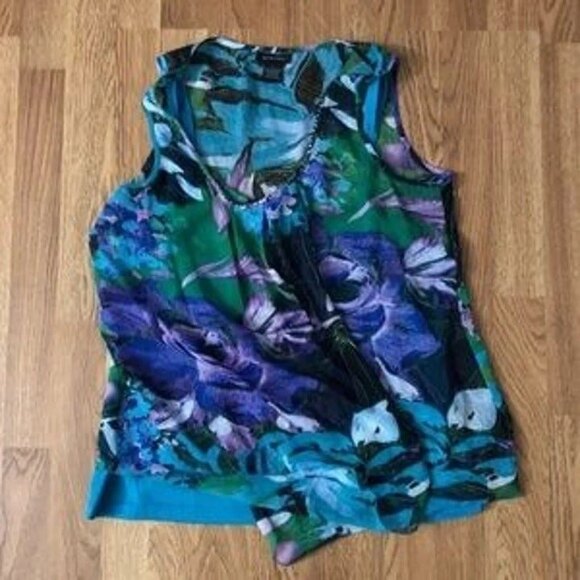 Suspense sz L Double Layer Flowing Flower Tank - Picture 5 of 7